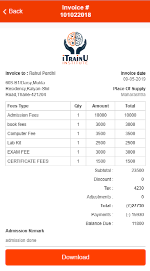 iTrainU Institute Screenshot 2