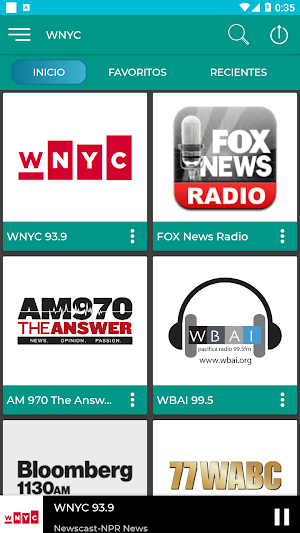 WNYC 93.9 FM Radio APP Screenshot 2