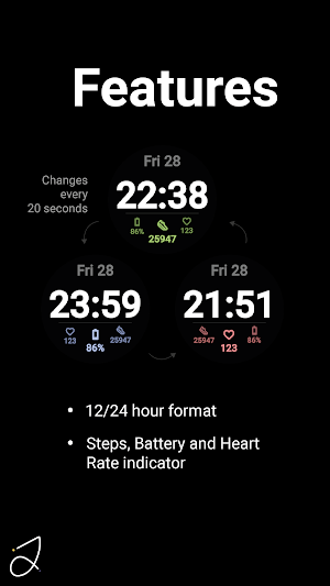 Simple Anim Watch Face I Screenshot 2