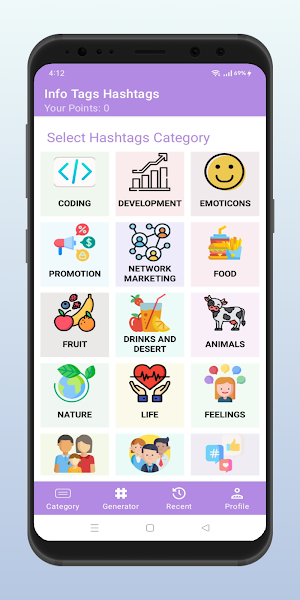 Hashtags Manager Screenshot 0