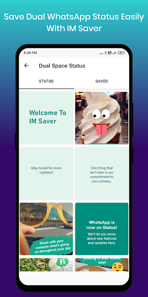 Status Saver - Dual Space, Business for WhatsApp Screenshot 2