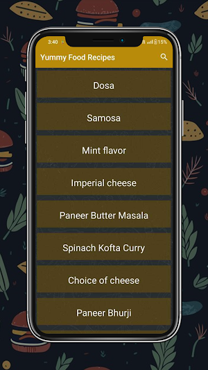 Yummy Food Recipes Screenshot 3