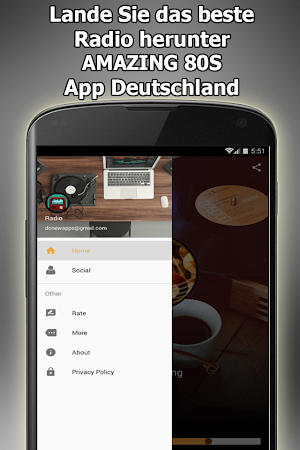 AMAZING 80S RADIO Online Kostenlos Deutschland Screenshot 2