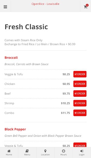 OpenRice Lewisville Ordering Screenshot 1