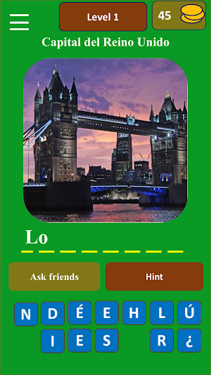 World Capitals (Spanish) Screenshot 1