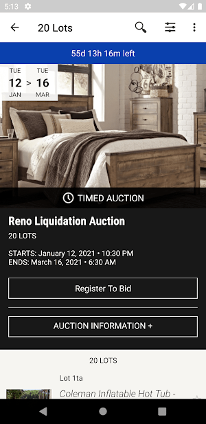 Vanzant Auctions Screenshot 2