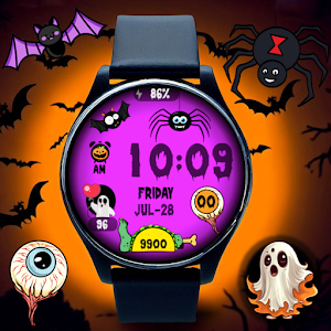 Halloween Pumpkin Bat & Ghosts Screenshot 1
