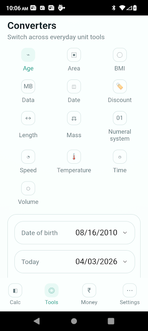 HM Calculator Screenshot 1