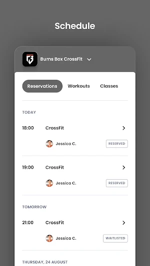 Burns Box CrossFit Screenshot 2
