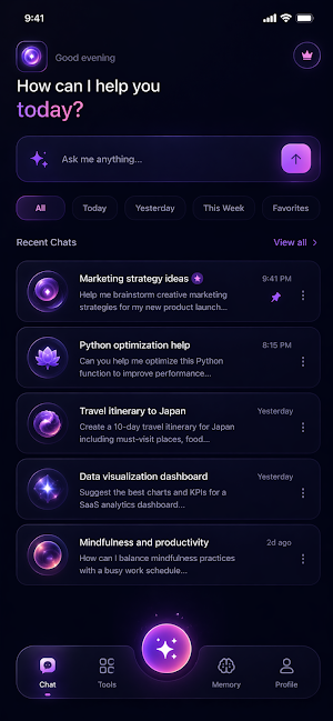 Aura — Smart AI Chat & Voice Screenshot 2
