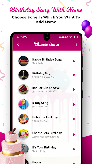 Birthday Song with Name Screenshot 2