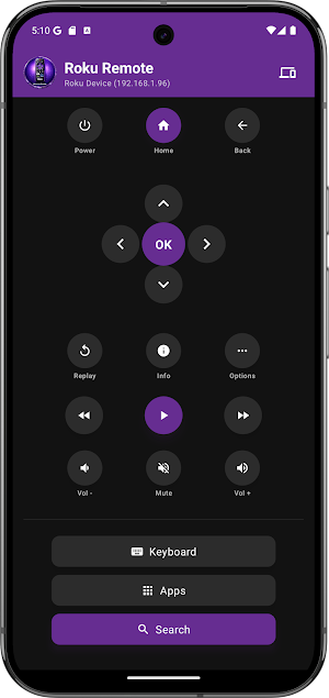 Advanced Roku Remote - Offline Screenshot 1