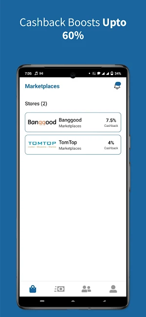 SavShops Cashback Service Screenshot 1