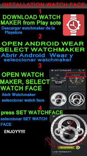 WATCH FACE BLACK LUNAR MAKER Screenshot 1