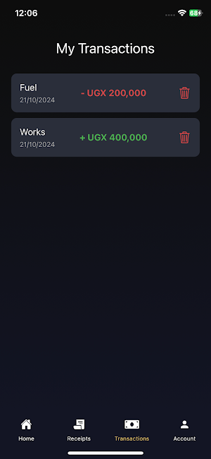 Wash Expenses Tracker Screenshot 3