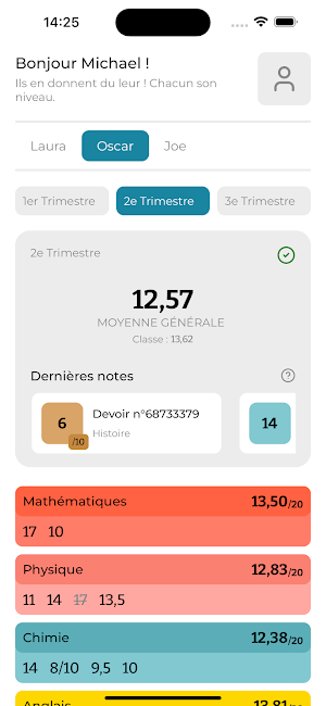MoyennesED Screenshot 2