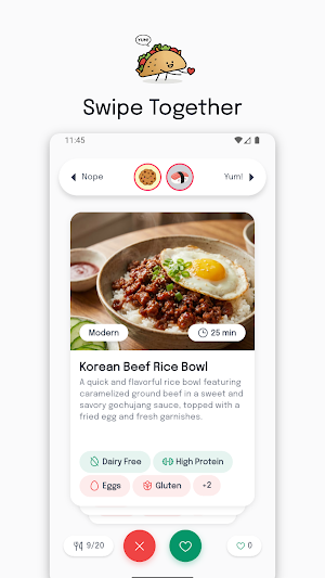 MatchMeal: Swipe Recipes Screenshot 1