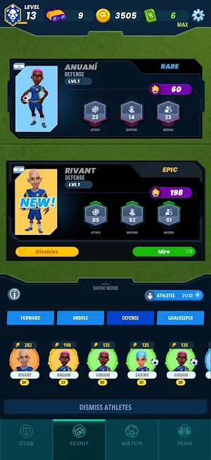 FuntasticTeam Football Manager Screenshot 2