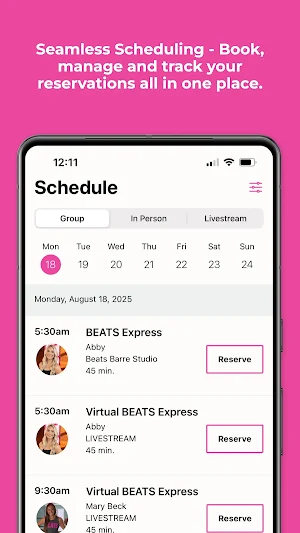 Beats Barre Studio Screenshot 2