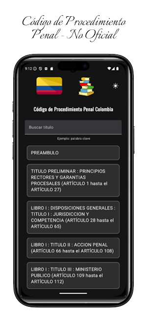 Código de Procedimiento Penal Screenshot 2