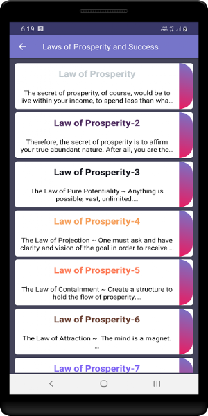 Laws of Prosperity and Success Screenshot 0
