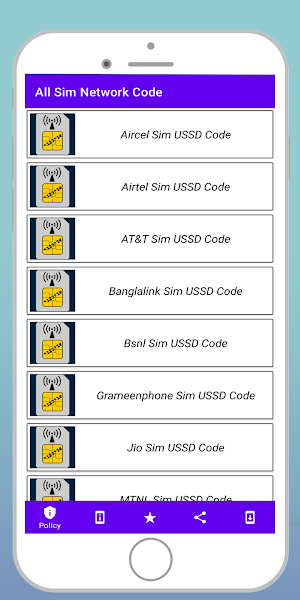 All Sim Network Code Screenshot 0