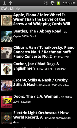 Readerware (Music) Screenshot 2
