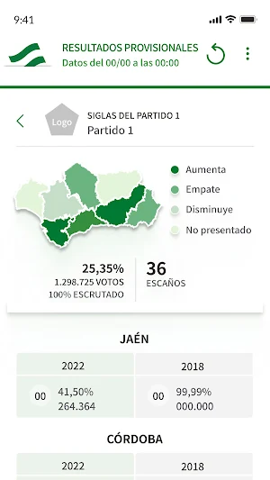 19J Elecciones Andalucía 2022 Screenshot 3