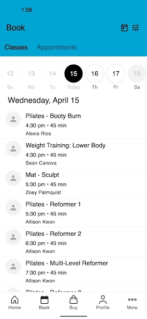 TZONE Fitness & Pilates Screenshot 1