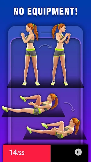Belly Fat Burning Workouts: Lose Belly Fat 30 Days Screenshot 3