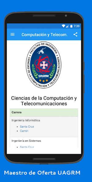 Maestro de Oferta UAGRM Screenshot 3