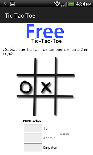 Tic Tac Toe Clasico Juego Screenshot 2