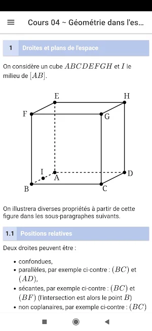 Spécialité Maths Screenshot 1