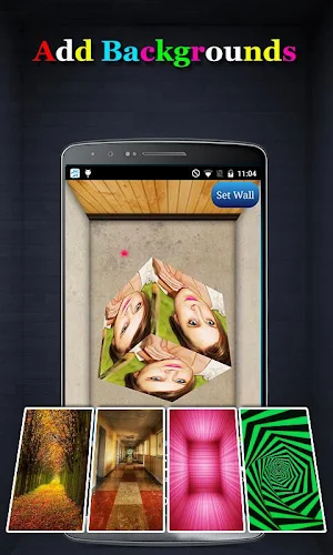 3D Cube Live Wallpaper Photo Editor Screenshot 1