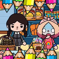 Toca Wednesday Boca Coloring