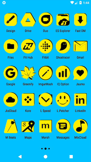 Yellow and Black Icon Pack Screenshot 2