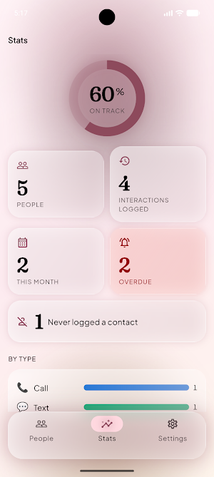 Relationship Tracker Screenshot 2