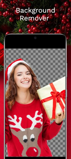 Christmas Background Editor Screenshot 0