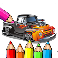 Hotrod car coloring