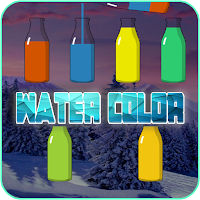 Bottle water colour puzzle
