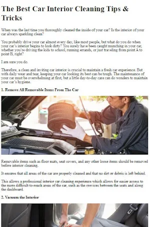 How to Clean a Car Interior Screenshot 3