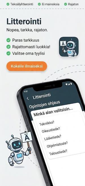 Puhe Tekstiksi: Litterointi AI Screenshot 0