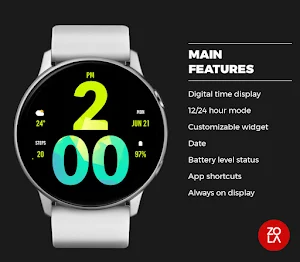 Big Green Watch Face Screenshot 1