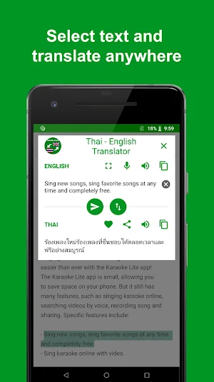 Thai - English translator : free & offline Screenshot 0