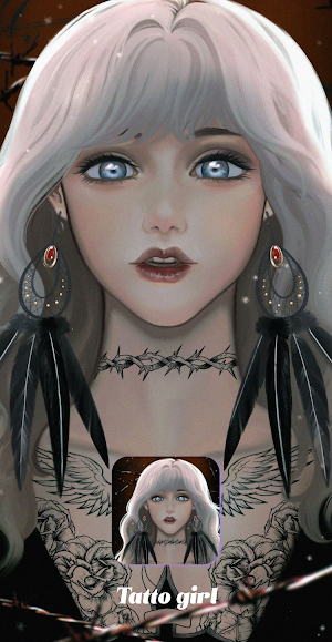 Tatto Girl:Color Master by Number Coloring Book Screenshot 1