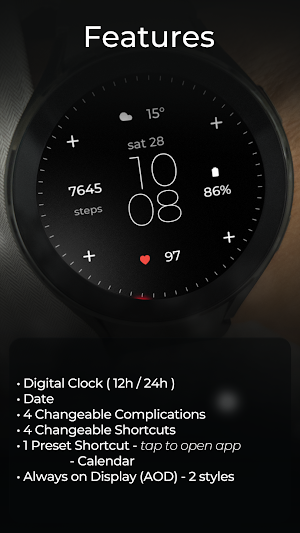 TVV Minimal 4 Watch Face Screenshot 2