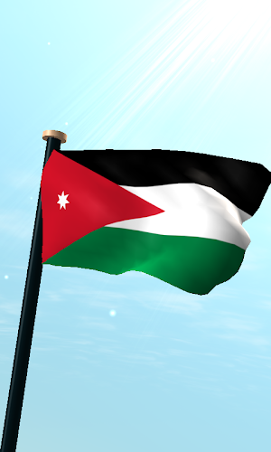 Jordan Flag 3D Free Wallpaper Screenshot 0