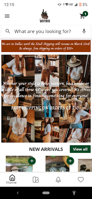 Racks and Roses Boutique Screenshot 0