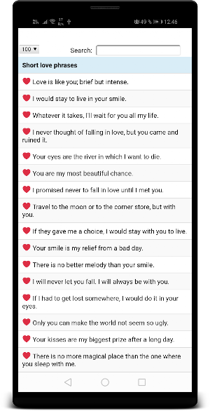 Love Quotes Screenshot 1