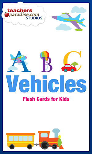 Kids ABCs Vehicles Flash Cards Screenshot 0
